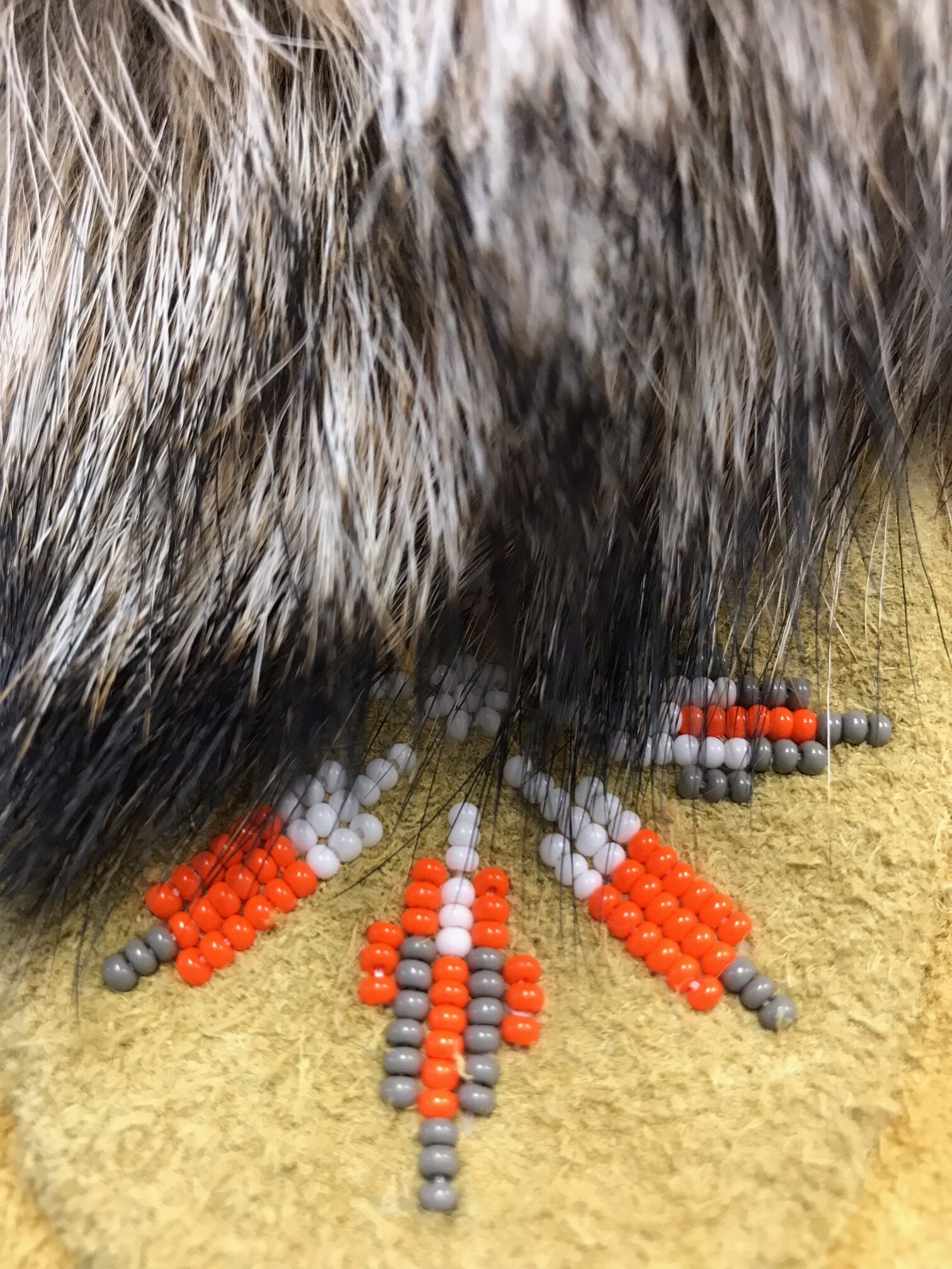 Size 8-4 Orange, Grey and White